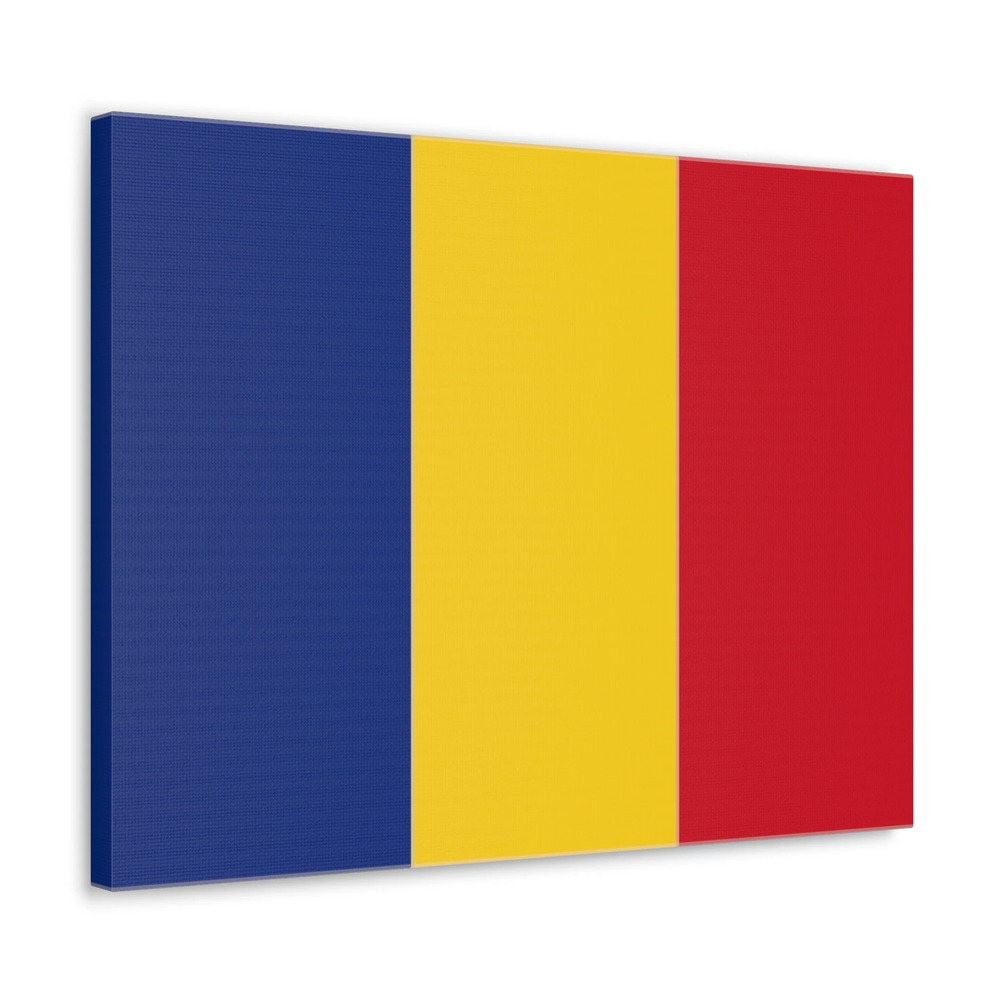 Romania Country Flag Canvas Vibrant Wall Art Unframed Home Decor